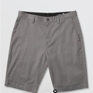VOLCOM VMONTY STRETCH SHORTS - MOONBEAM NWT
